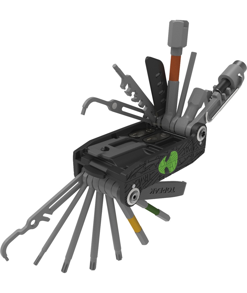 TOPEAK Chiave multiuso Alien X (37 funzioni) con custodia