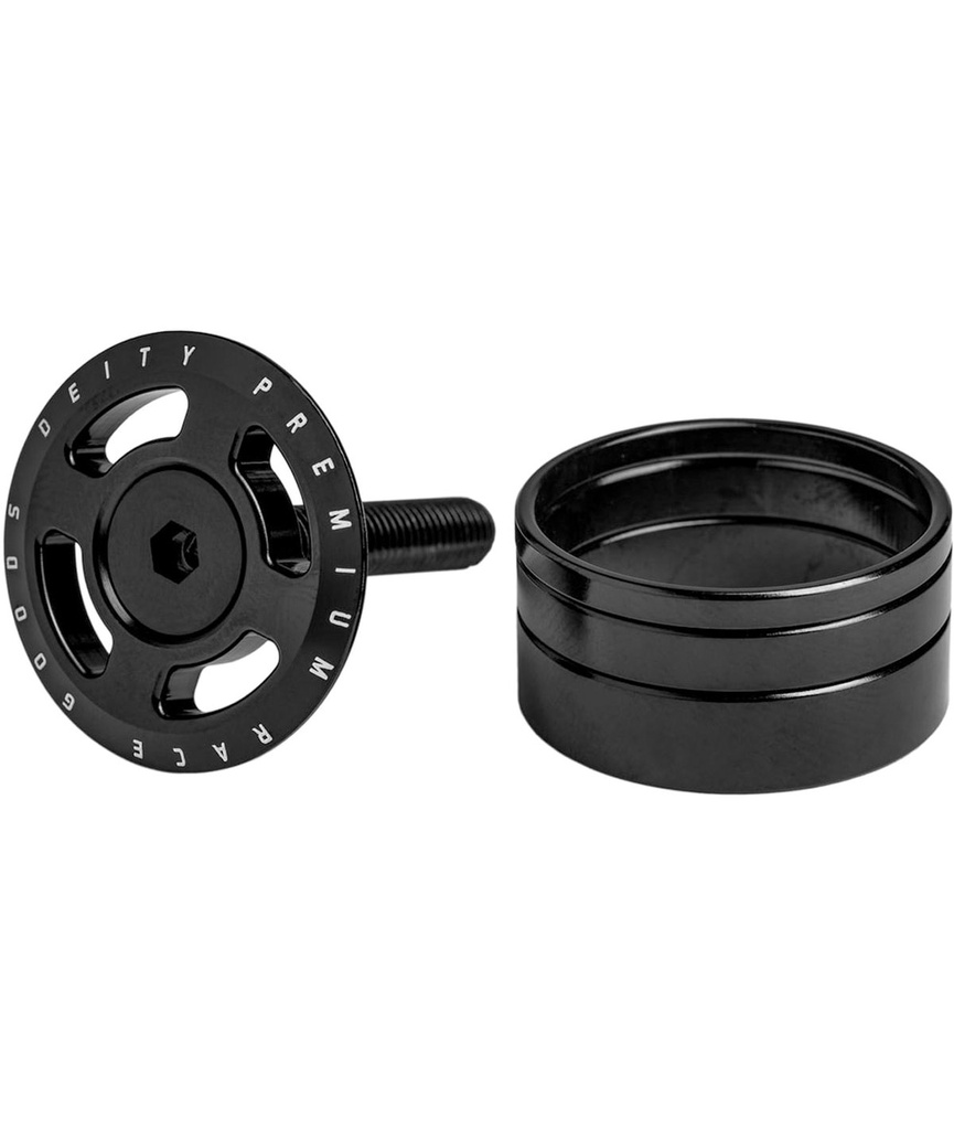 DEITY Tappo serie sterzo Crosshair nero