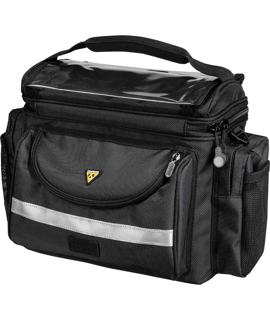 TOPEAK Borsa al manubrio TourGuide Handlebar Bag DX (7,7 L con attacco Fixer 8 QuickClick