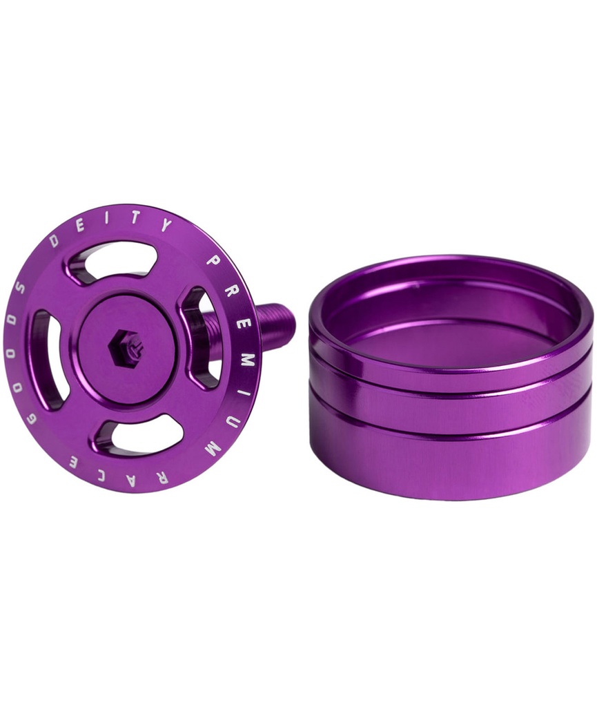 DEITY Tappo serie sterzo Crosshair viola