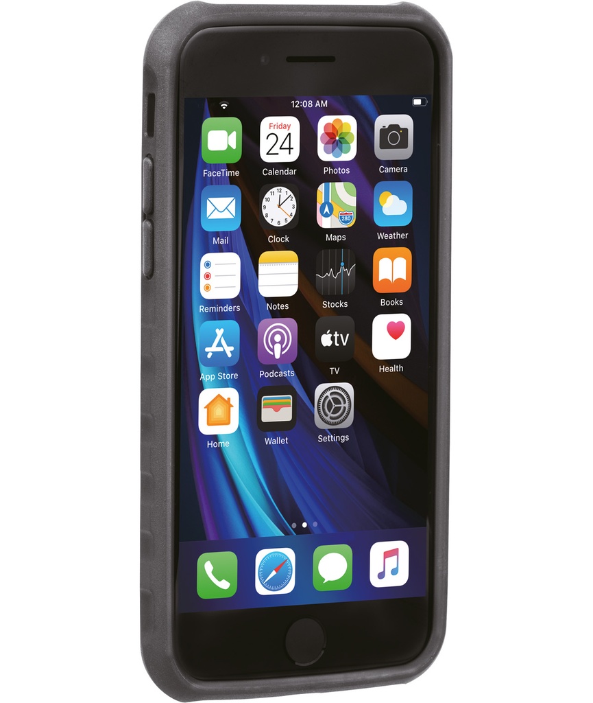TOPEAK Custodia RideCase per iPhone SE (2nd Gen) /7/8 nera/grigia con supporto incluso