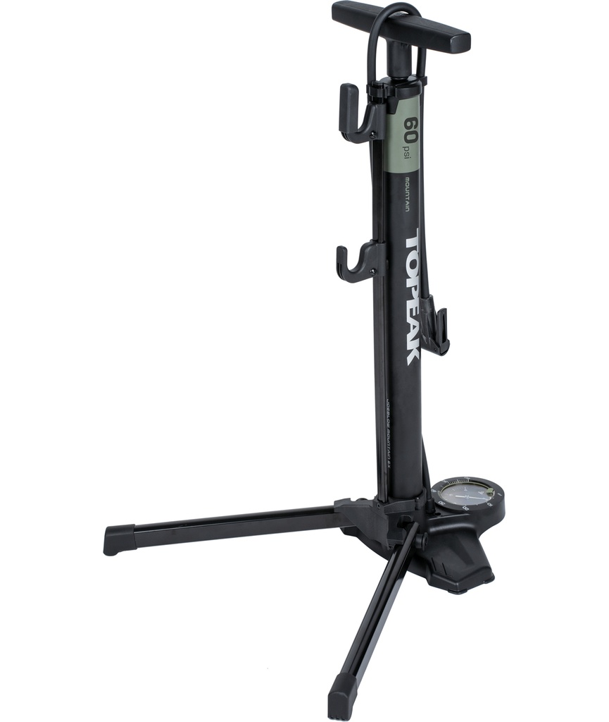 TOPEAK Pompa da pavimento Transformer Mountain EX con raccordo SmartHead e manometro analogico 4 bar/60 psi