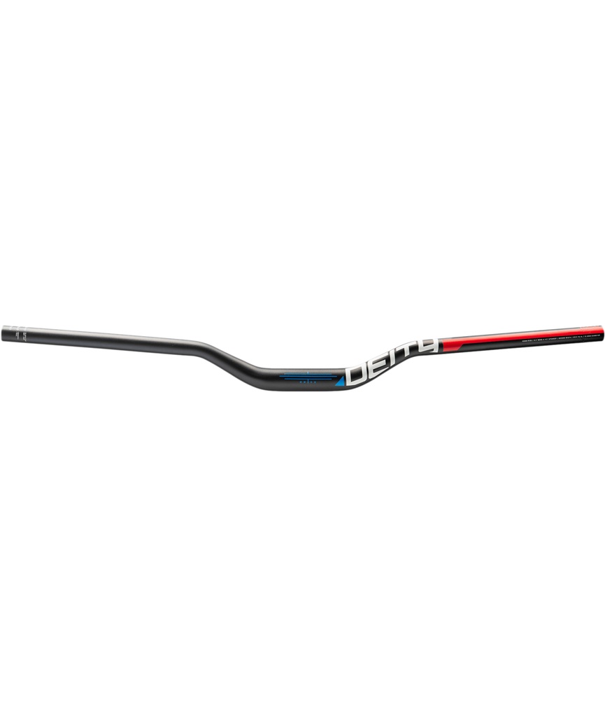 DEITY Piega manubrio CZ40 Ø31.8x800mm rise 40mm rosso / bianco / blu