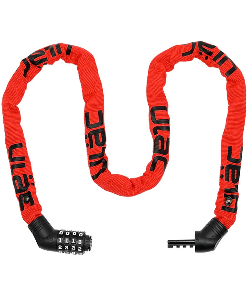 [ULA600CLA] ULAC Lucchetto a catena STREET FIGHTER con combinazione arancione - Lava