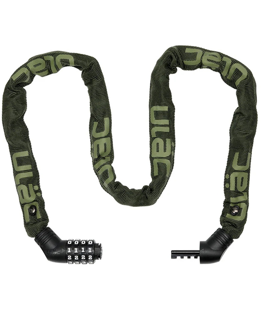 [ULA600CMO] ULAC Lucchetto a catena STREET FIGHTER con combinazione verde oliva - Moss