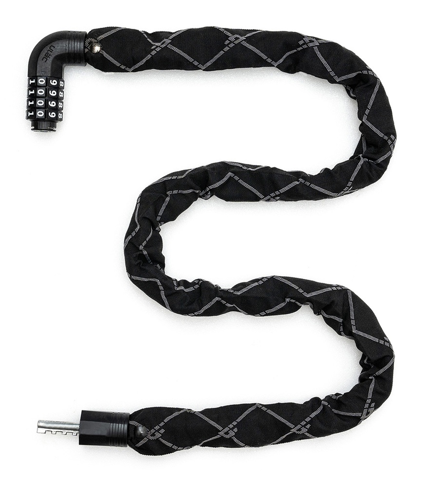 ULAC Lucchetto a catena STEEL KOMBAT con combinazione nero - Neo