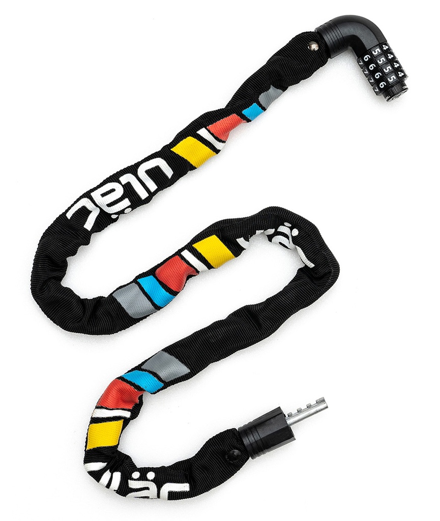 ULAC Lucchetto a catena STEEL KOMBAT con combinazione nero - Vibe