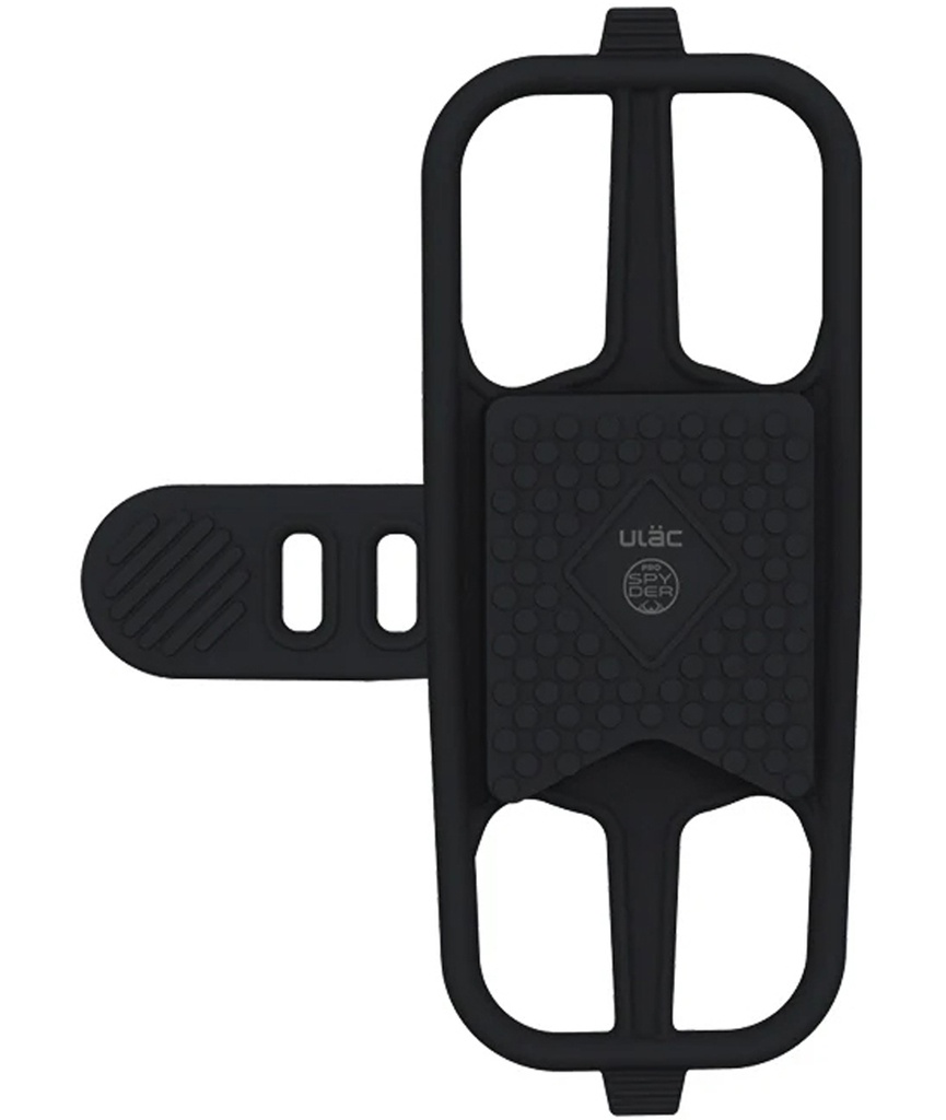 ULAC Supporto smartphone Spyder Team PRO per attacco manubrio in silicone nero - black