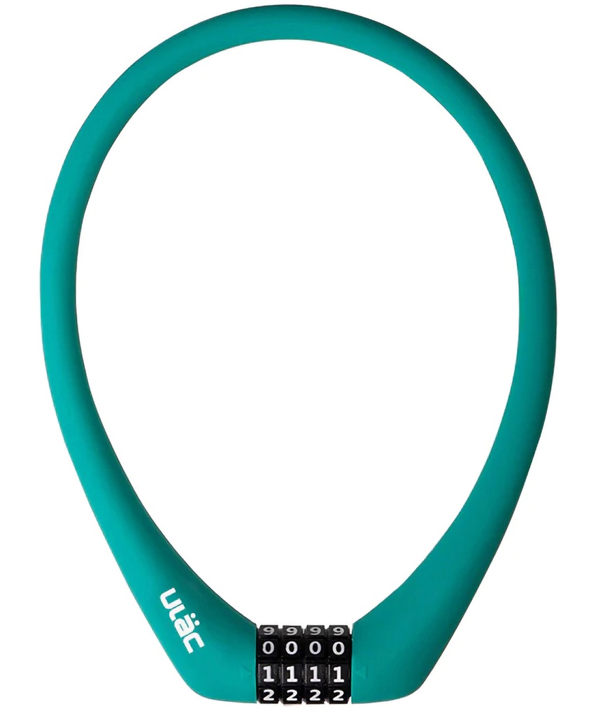 ULAC Lucchetto a cavo PRAGUE con combinazione verde acqua - Teal