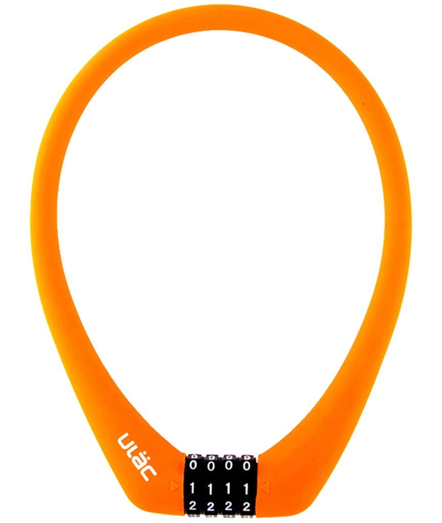 [ULSC1OR] ULAC Lucchetto a cavo PRAGUE con combinazione arancione - Orange