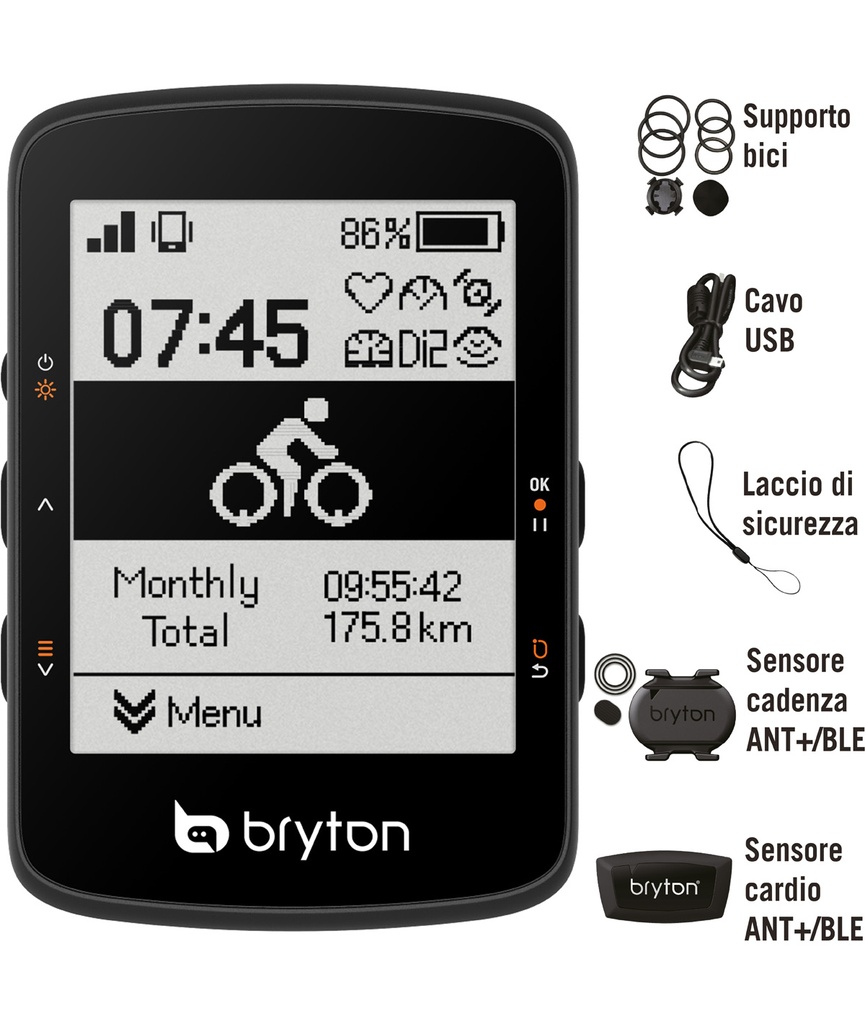 [BR460D] BRYTON GPS Rider 460D con CAD e HRM