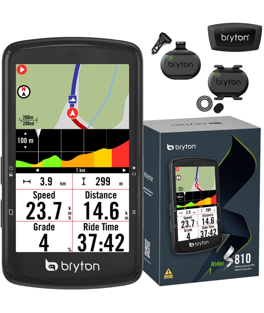 BRYTON Rider S810T con kit dual sensor cadenza/velocità e fascia cardio