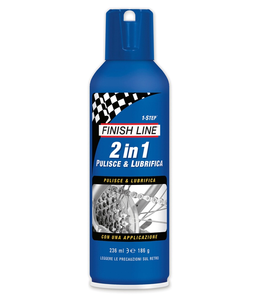 [FIN118] FINISH LINE 2 in 1 pulente e lubrificante spray aerosol 236 ml