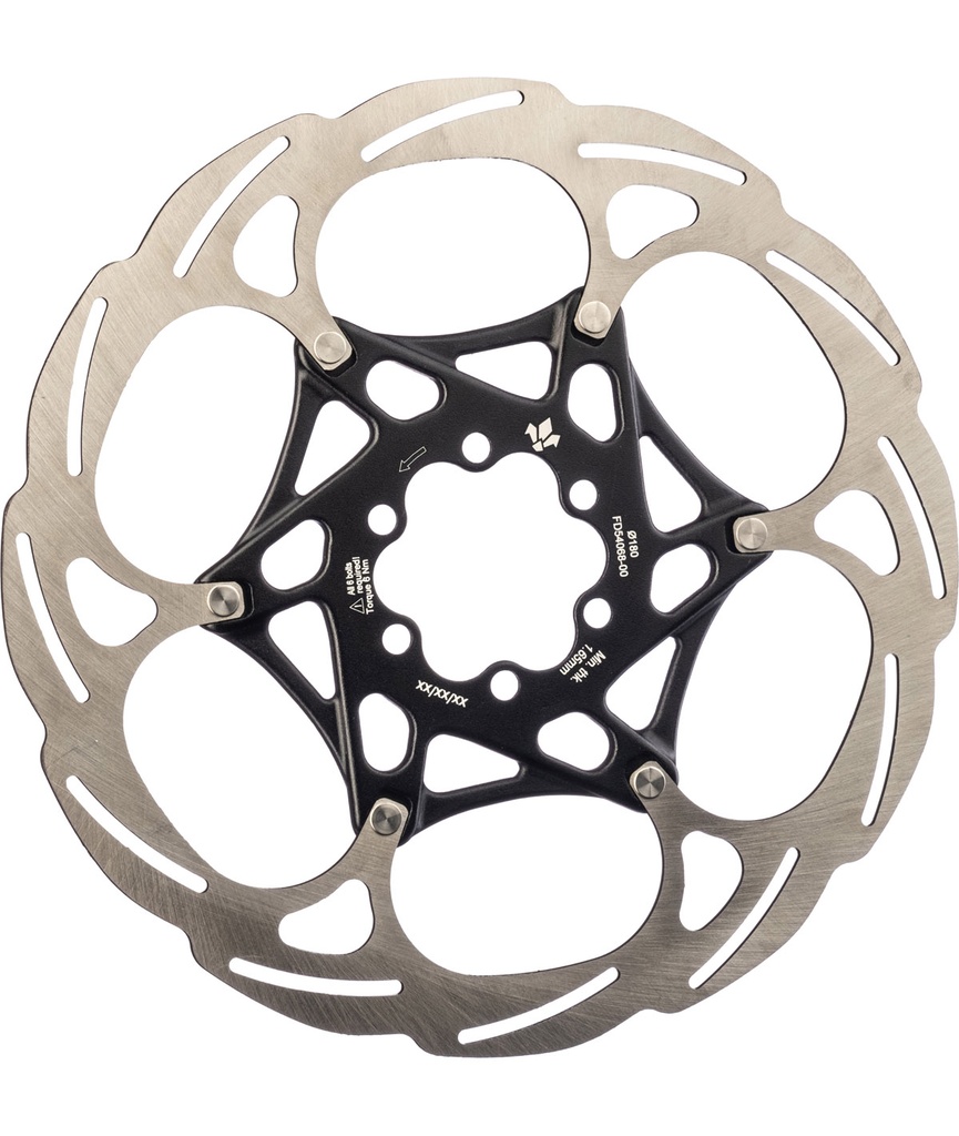 Disco freno 203mm 6 fori (2 pezzi - interno nero)