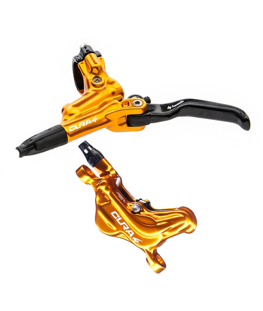 FORMULA Kit freno a disco idraulico Cura 4 anteriore/posteriore oro