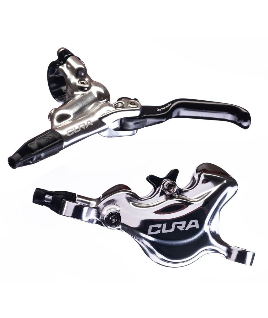 FORMULA Kit freno a disco idraulico Cura anteriore/posteriore polish