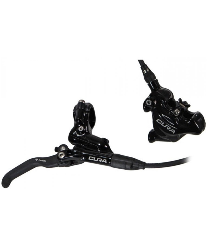 Kit freno a disco idraulico Cura Flat Mount anteriore/posteriore nero