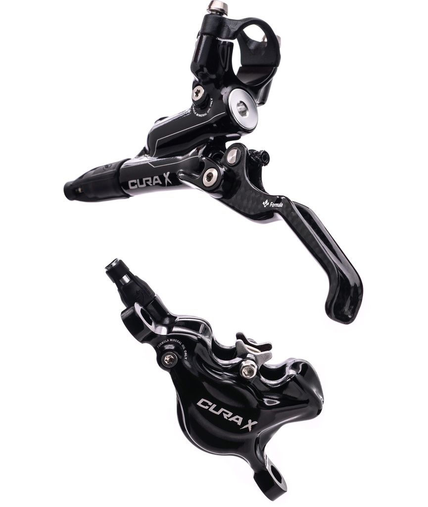 FORMULA Kit freno a disco idraulico Cura X anteriore/posteriore nero