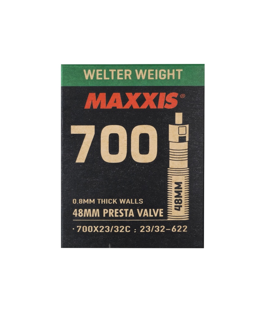 MAXXIS Camera d'aria 700x23/32c presta 48mm smontabile Welter Weight