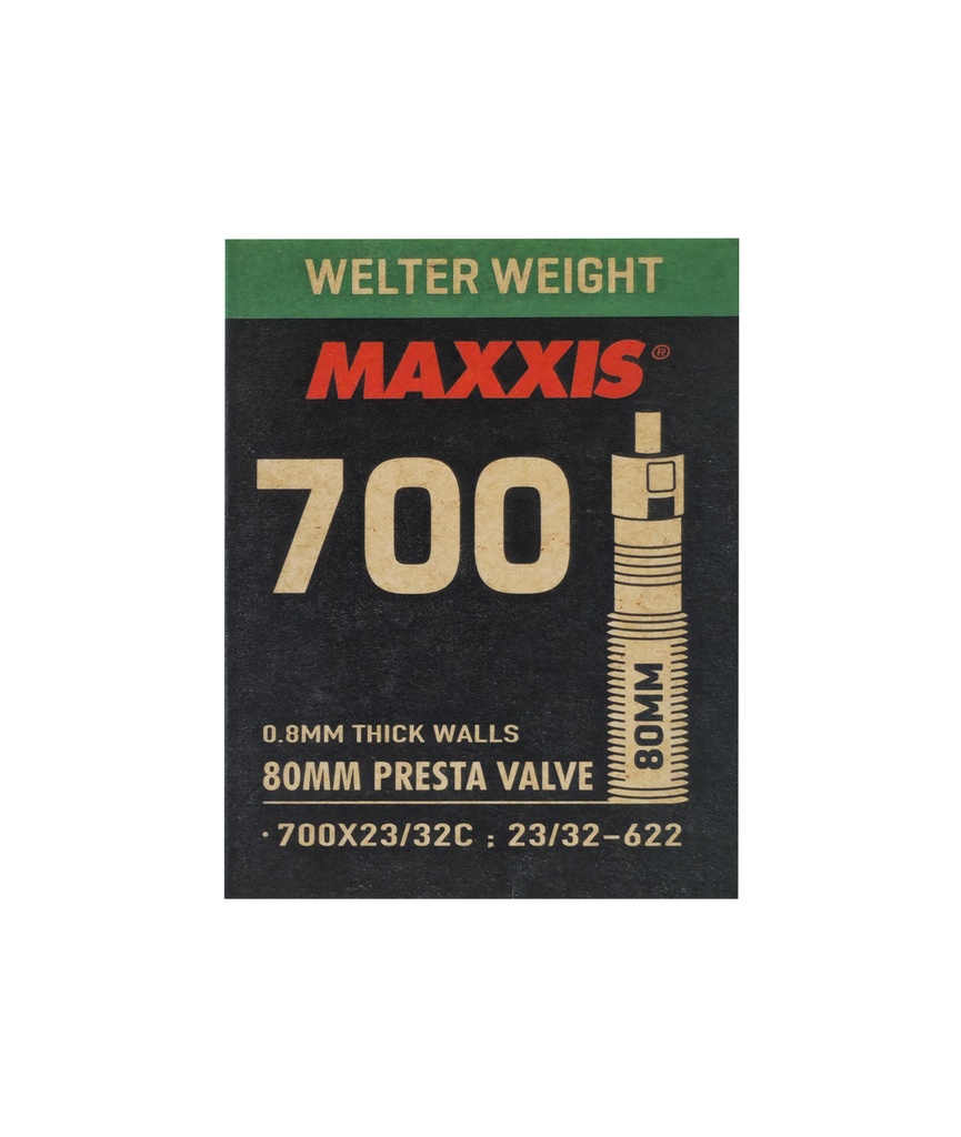 MAXXIS Camera d'aria 700x23/32c presta 80mm smontabile Welter Weight