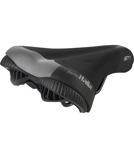 [SI006LN] SELLE ITALIA Sella ST 1 L telaio in Fec Alloy Soft-Tek nera