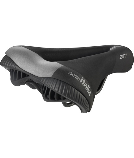 [SI006SFLN] SELLE ITALIA Sella ST 1 Superflow L telaio in Fec Alloy Soft-Tek nera