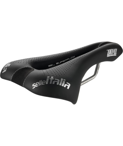[SI0139GSFSN] SELLE ITALIA Diva Gel SuperFlow S telaio in TI 316 fibra-tek nera