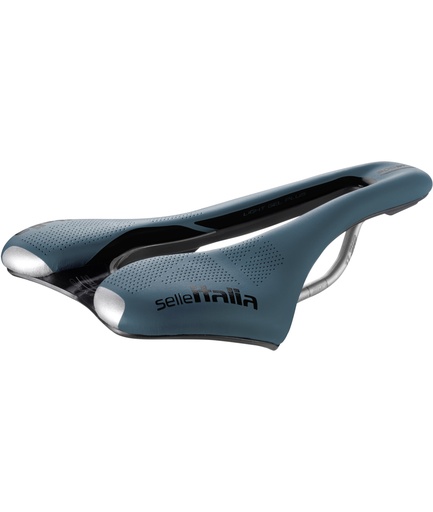 [SI0419BSFGLB] SELLE ITALIA Sella SLR Boost Gravel Superflow L telaio in TI316 fibra-tek blu