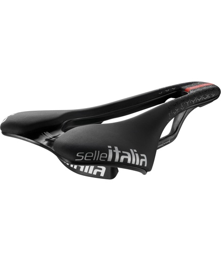 [SI041BPT6CSFLN] SELLE ITALIA Sella SLR Boost PRO Team 6.1 kit carbonio Superflow L tel. in carbonio fibra-tek nera