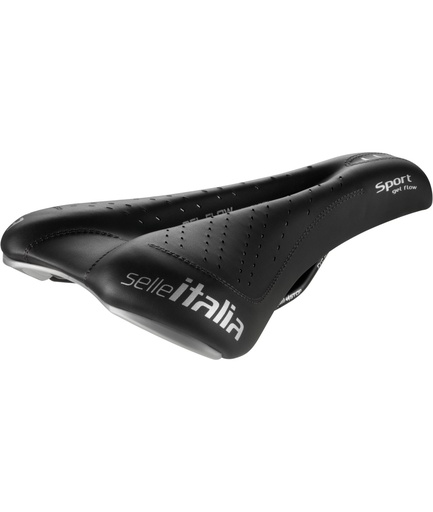 [SI052GFN] SELLE ITALIA SPORT Gel Flow telaio in FeC alloy duro-tek nera