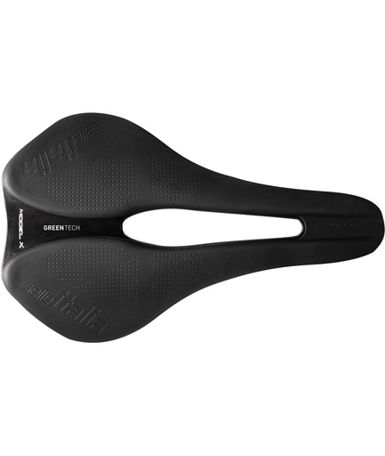 [SI064SFN] SELLE ITALIA Model X Green SuperFlow telaio in FeC alloy green-tek nera