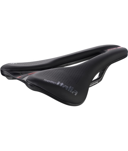 [SI080NEBCSFLN] SELLE ITALIA Novus EVO Boost Kit Carbonio SuperFlow L telaio in carbon fibra-tek nera