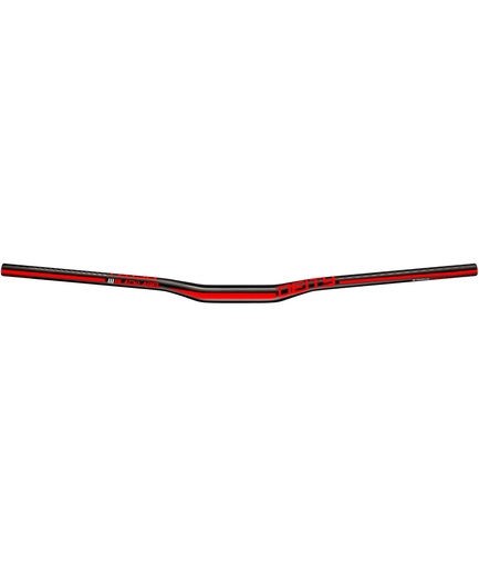 [DEBLK15RD] Piega manubrio Blacklabel Ø31.8x800mm rise 15mm rosso