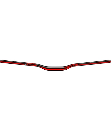 [DEBLK25RD] Piega manubrio Blacklabel Ø31.8x800mm rise 25mm rosso