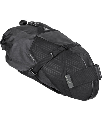 [TKTBPBLX2B] Borsa sottosella BackLoader X (10 L) impermeabile con cinturini in velcro nera