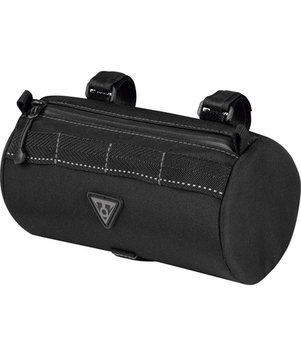 [TKTC2328B] Borsello al manubrio Tubular Barbag Slim (1,5 l) nero con cinturini in velcro
