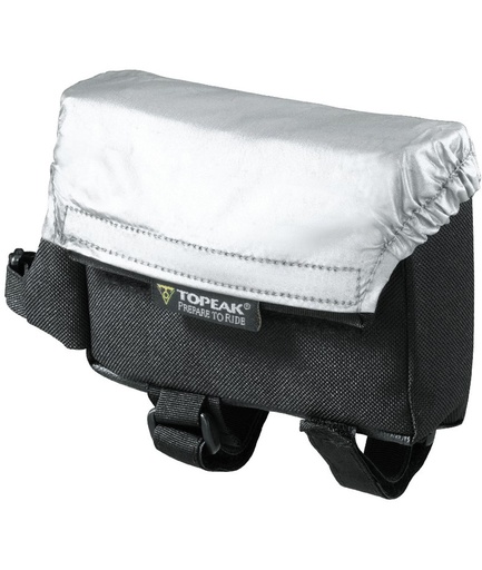 [TKTC2501B] Stock Borsa tubo orizzontale (sopra) TriBag (0,6 L) con cinturini in velcro e copertura antipioggia