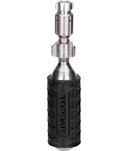 [TKTMB2] Stock Mini adattatore Micro AirBooster + 1 cartuccia CO2 16gr. e protezione in silicone CO2 Sleeve
