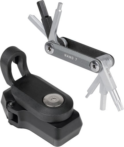 [TKTNJATM] TOPEAK Ninja+ ToolBox N7 con chiave multiuso Nano 7 e attacchi Ninja Master+ Cage/Frame Mount