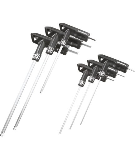 [TKTPSSP01] TOPEAK Set chiavi T-Handle DuoHex (6 pz)