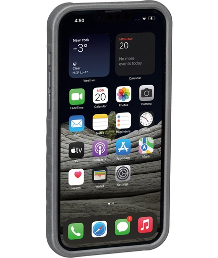 [TKTRKTT9873BG] Custodia RideCase per iPhone 13 Pro Max nera/grigia