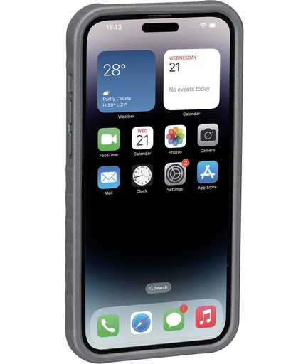 [TKTRKTT9877BG] Custodia RideCase per iPhone 14 Pro Max nera/grigia