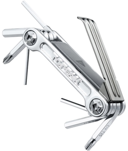 [TKTT2551S] TOPEAK Chiave multiuso Mini 9 Pro (9 funzioni) silver con custodia