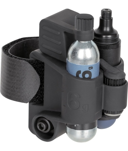 [TKTT2616] TOPEAK Tubimaster RTX Pro con nano Airbooster / 1 cartuccia CO2 16gr., tubi cartidge R16 e chiave multiuso con cinturino in velcro