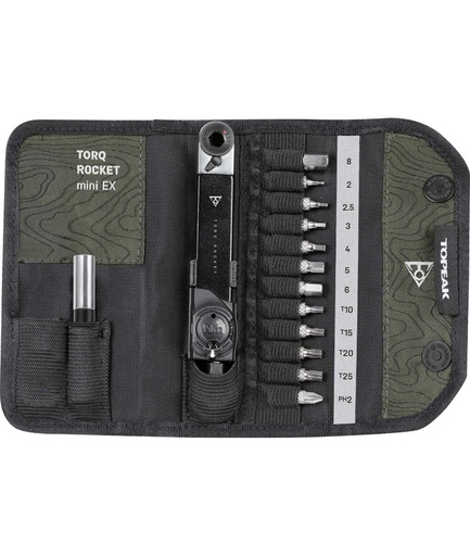[TKTT2622] TOPEAK Chiave dinamometrica Torq Rocket Mini Ex con custodia