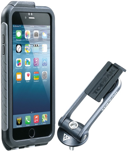 [TKTT9848BG] Stock Custodia RideCase Waterproof per iPhone 6+/6S+/7+/8+ nera/grigia