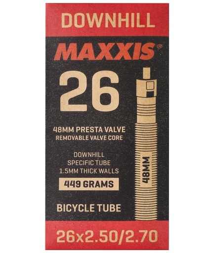[IB68562200] MAXXIS Camera d'aria 26x250-270 presta 48mm smontabile Downhill
